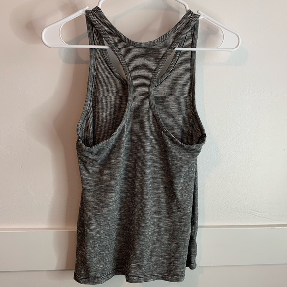 Ann Taylor LOFT Gray Striped Tank Top - Picture 2 of 4